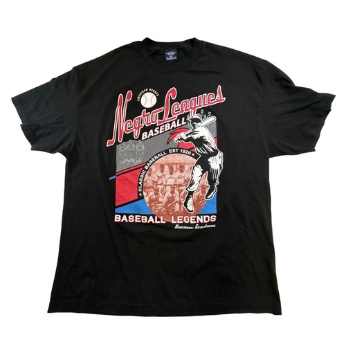 Big Boy Headgear Negro Leagues Baseball Legends T-Shirt Black 2XL NLBM