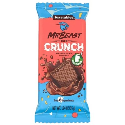 Feastables Mr. Beast Bar Crunch Schokolade 35g | USA Amerika Import