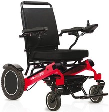 Sedia a Rotelle Carrozzina Elettrica Pieghevole in Alluminio 64 x 36 x 77 cm