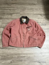 Carhartt Detroit WJ097 VRS Salmon Pink Jacket Womens Medium