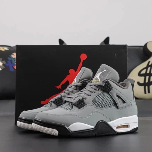 Air Jordan 4 "Cool Grey" Retro Basketball Shoes Men's Mid Top