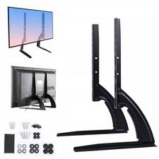 Universal TV Stand Leg Base Table Top Pedestal Mount Bracket 14"-43" LCD LED UK