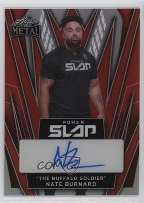 2025 Leaf Metal Power Slap Red Prismatic /15 Nate Burnard #BA-NB1 Auto 1i9