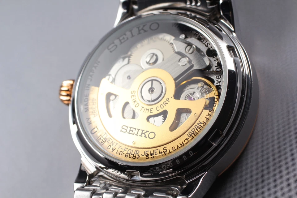 Hecho en JAPÓN [COMO NUEVO] SEIKO PRESAGE Open Heart 4R38-01A0 Reloj Automático Hombre Foto 4 de 4