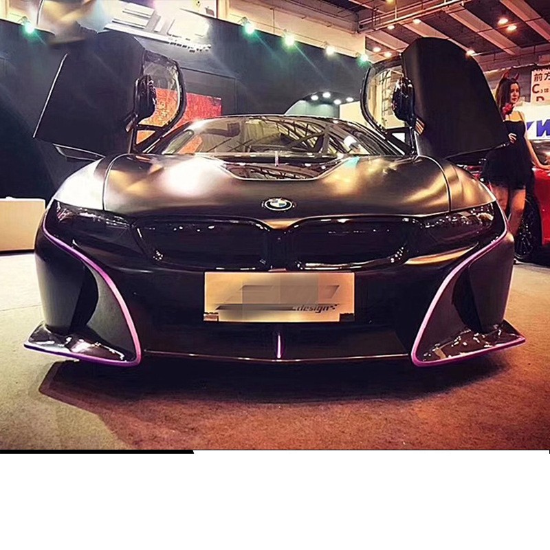 For BMW i8 Coupe 2014-2020 Carbon Fiber Front Bumper Lip Spoiler Splitter