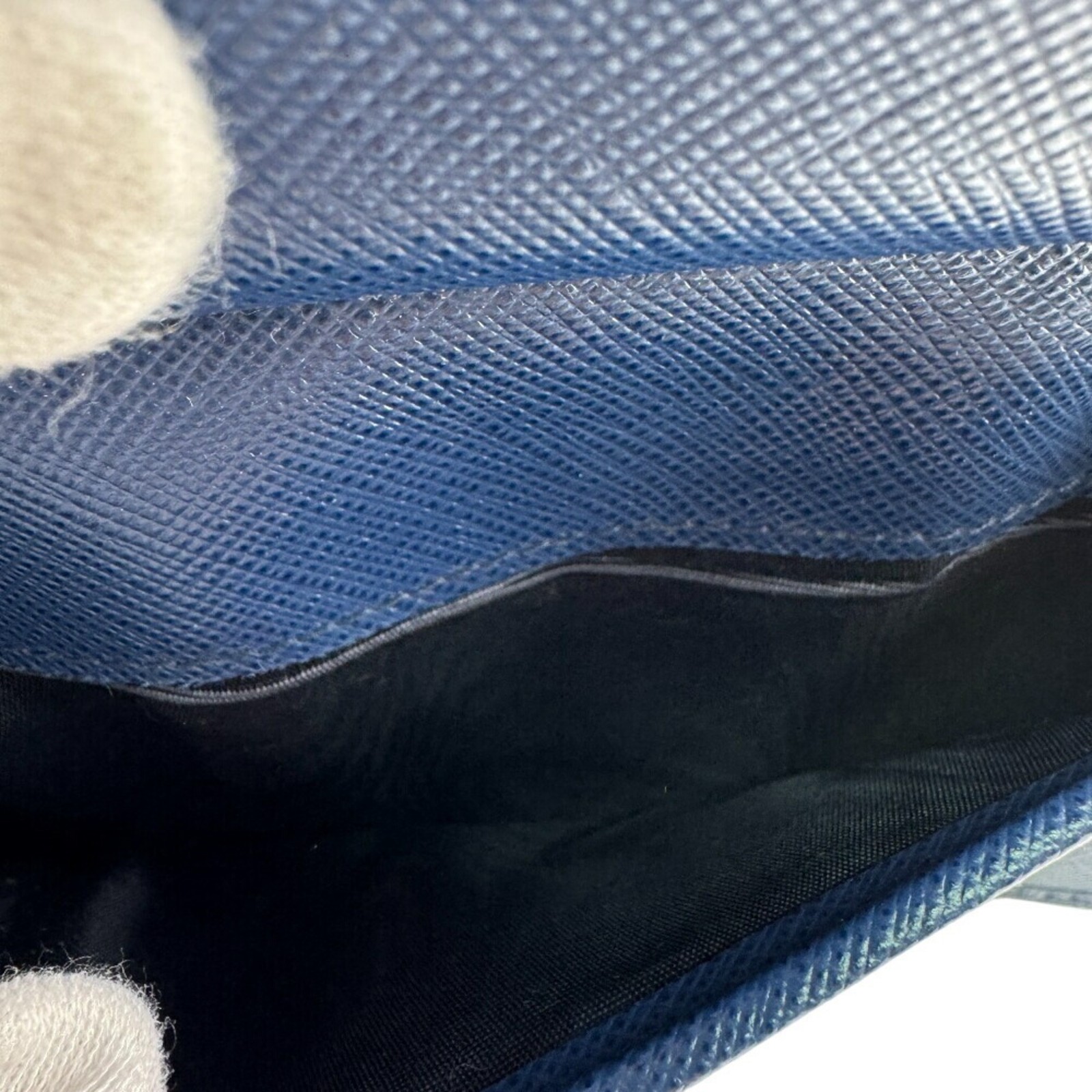 PRADA 1ML005 Flap Saffiano Bifold Wallet, Blue, Women's GZl1f7vs thumbnail 11