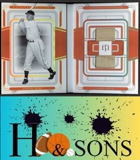 2023 Panini National Treasures Johnny Mize Legendary Materials Booklet /49