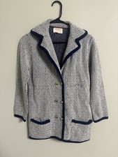 Vintage Pendleton Diamond Blazer Size 38 Medium 8 100 Virgin Wool Made USA