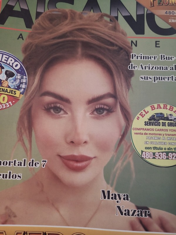 Maya Nazar. Magazine  Free Shipping.