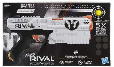 Nerf Rival Kronos XVIII 500 Spring-Action Blaster | White