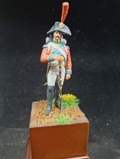 figurine Tambour Major D Infanterie   1er Empire metal modeles plomb 54 mm