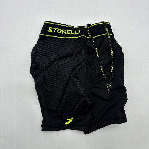 Storelli Soccer Shorts Boys S Black Logo Padded ..#31367