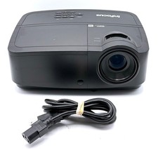 InFocus IN2124a DLP Cinema Projector 3500 ANSI HDMI HD 1080p LOW HOURS Tested