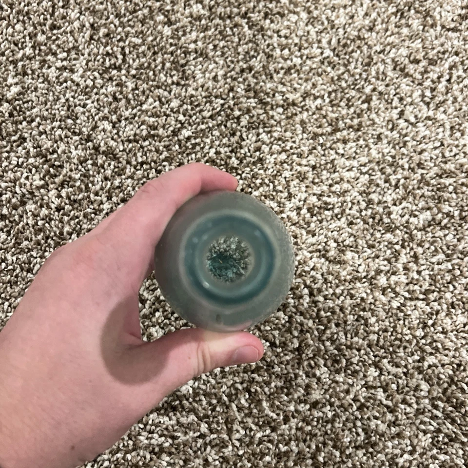 老式重型玻璃白色瓶室内室外花盆装饰悬挂瓶 — 第 2/4 张图片