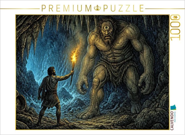 Calvendo Puzzle In The Cave Of Polyphemus | 1000 Pieces, Finished Size 25.2 × 18-image