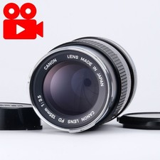  Excellent/ Tested Canon FD 135mm f/3.5 Manual Focus Lens w/Caps From Japan