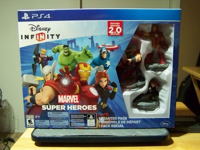 PS 4 Disney Infinity 2.0 Edition Marvel Super Heroes Starter Pack Sealed NIB
