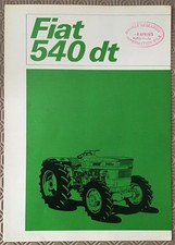 FIAT 540 DT TRATTORE Brochure Vendita Agricoltura Circa 1975 TESTO OLANDESE