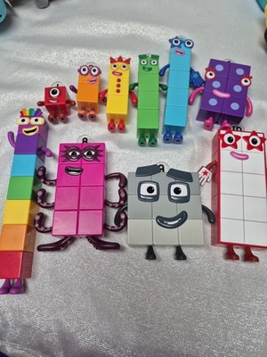 NUMBER BLOCKS FRIENDS Full Set 1-10 Figures Posable Arms Hand2mind Colorful 