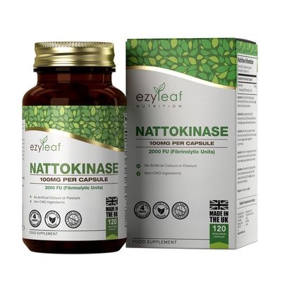 Nattokinase 120 Kapseln 2000 FU | Herz & Blut Gesundheit Kreislaufunterstützung