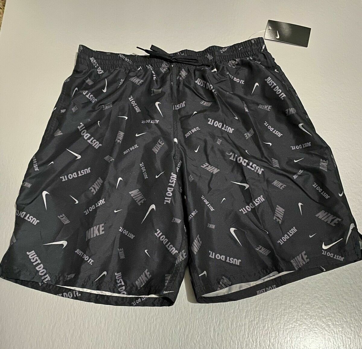 Nike Just Do It All Over Print Size M Swim Beach Shorts Nike Just Do It All Over Print Size M Swim Beach Shorts