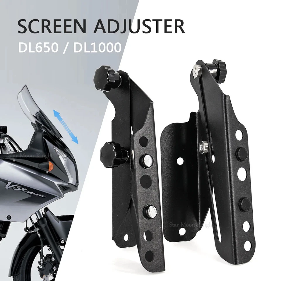 For SUZUKI DL V-Strom 650 (04-11) ADJUSTABLE WINDSHIELD WINDSCREEN MOUNT BRACKET — 第 2/4 张图片