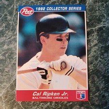1992 Post collector series Cal Ripken Jr 9 of 30 MINT