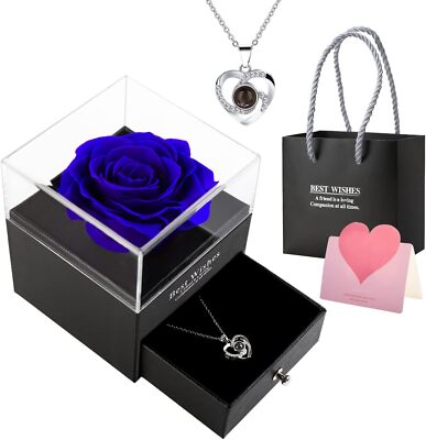 Women's Day gifts-Eternal Flowers Real Rose-Birthday Gifts for Her, Mom & Women.
