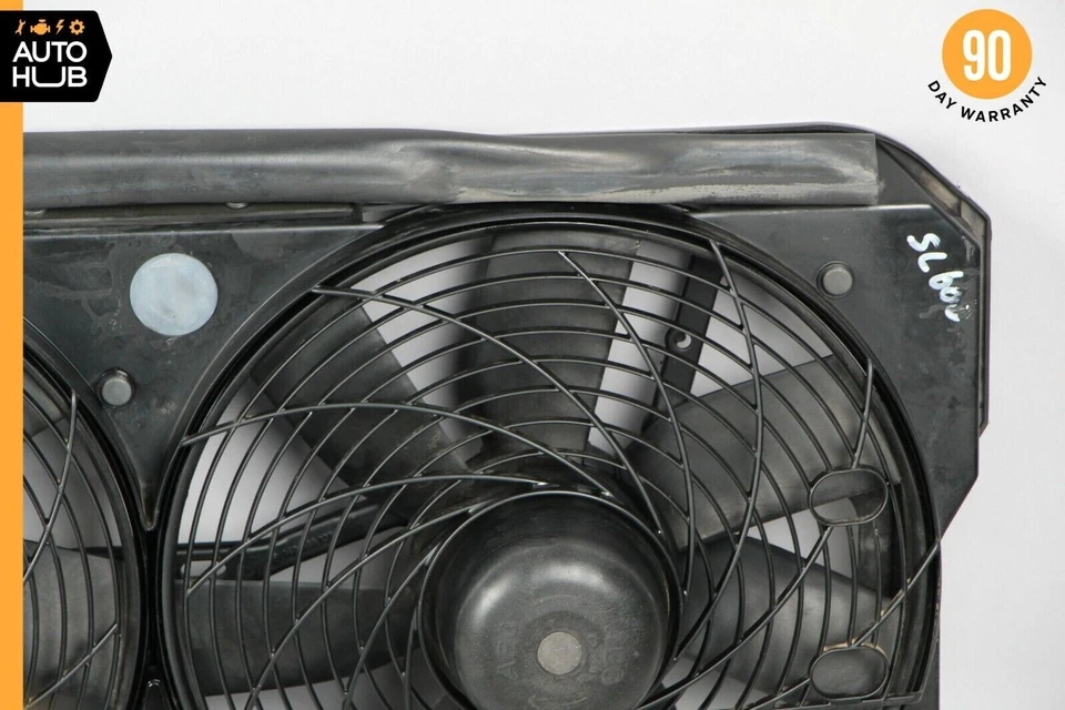 93-02 Mercedes R129 SL600 600SL Radiador Ventilador Motor Conjunto OEM Foto 4 de 4