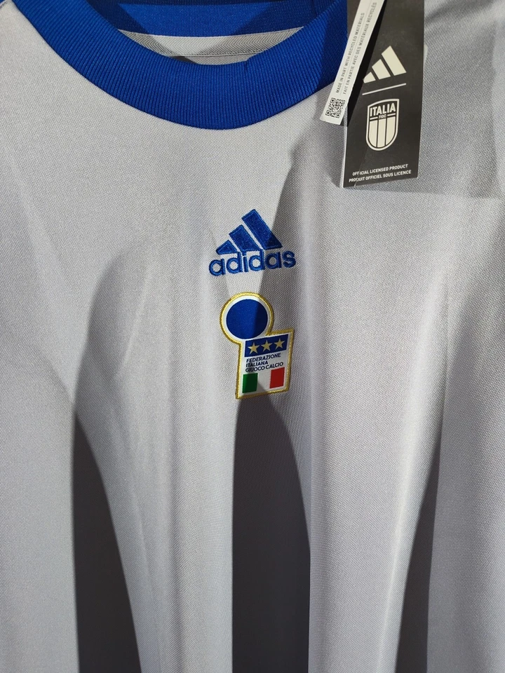 Camiseta de portero Adidas Italia manga larga gris y azul talla XL HT3473 Foto 3 de 4