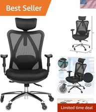 Ergonomic Office Chair - Adjustable Desk Chair with Lumbar Support and Roller...