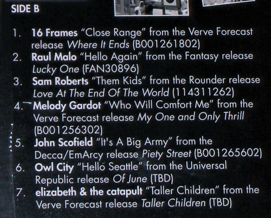 Choice Cuts 2009 - Vinyl LP Record - Anberlin - Melody Gardot - Near Mint Sealed - Imagem 3 de 4