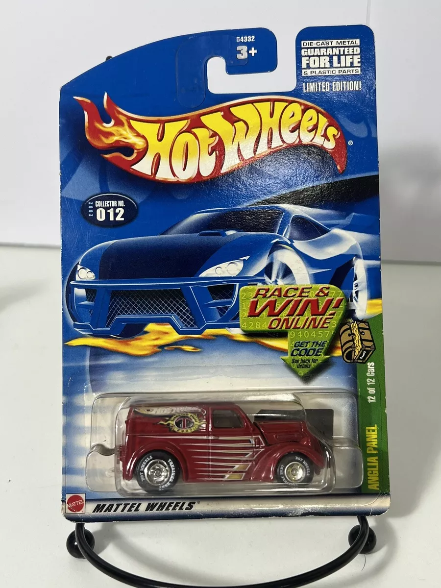 2002 Hot Wheels 12 Treasure Hunt 12 12 ANGLIA PANEL Red w Real RidersChromeDDSp