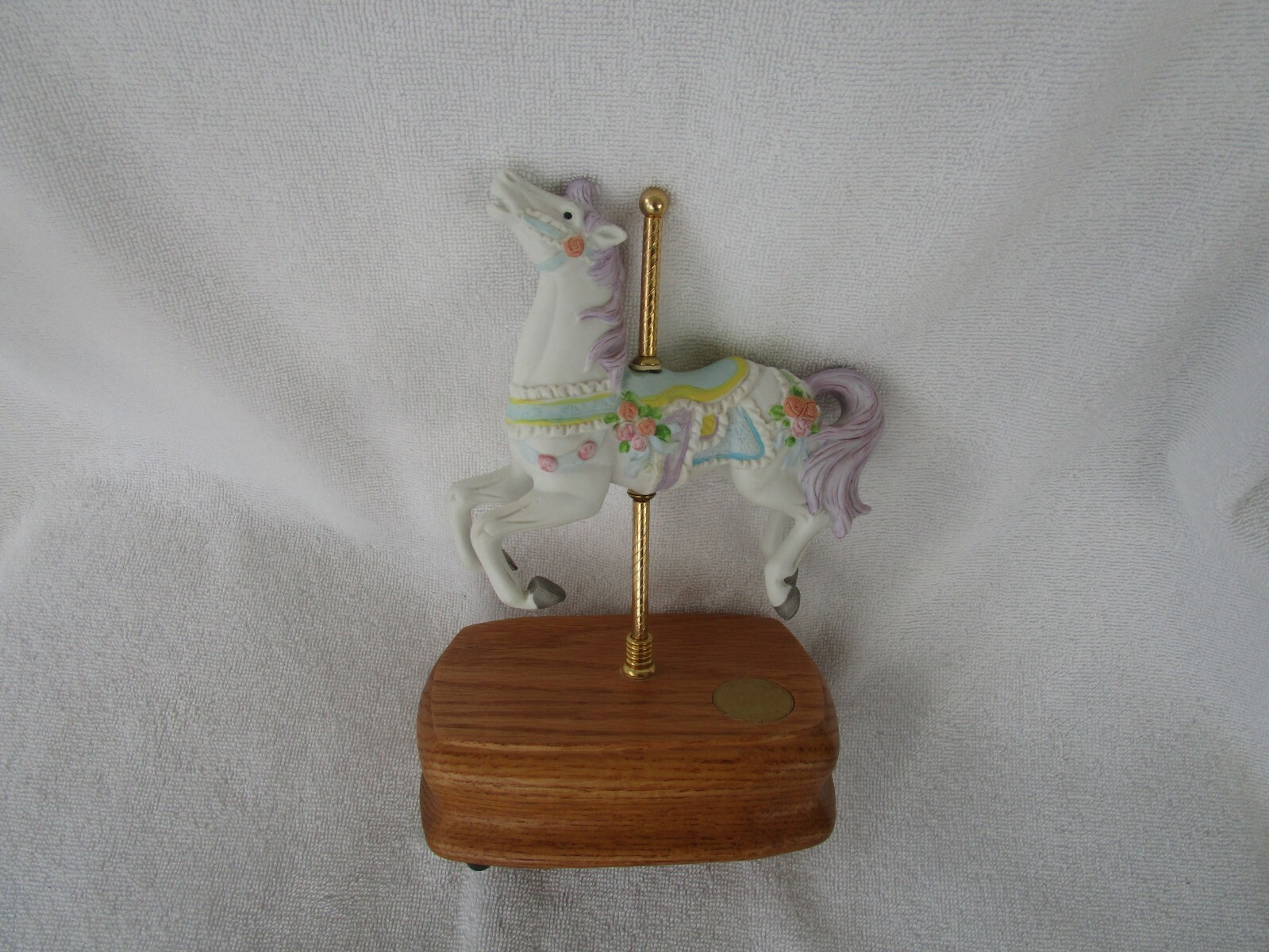 VINTAGE 1988 ~~Lefton Carousel Horse ~[The Sting] Roataing Musical ...