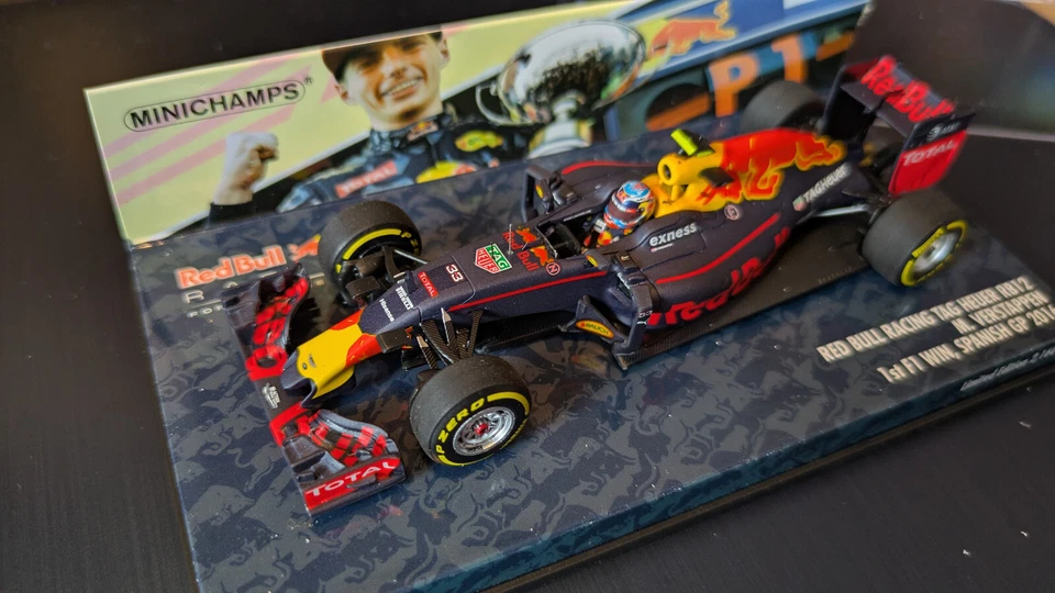 RedBull RB12 VERSTAPPEN 1st F1 Win Spanish GP 2016 1/43 Minichamps Limited Ed - Immagine 4 di 4