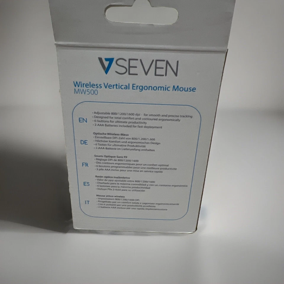 V7 MW500-1E Mouse Radio Frequency USB Optical 6 Button(s) Black MW500-1E - Image 2 of 2