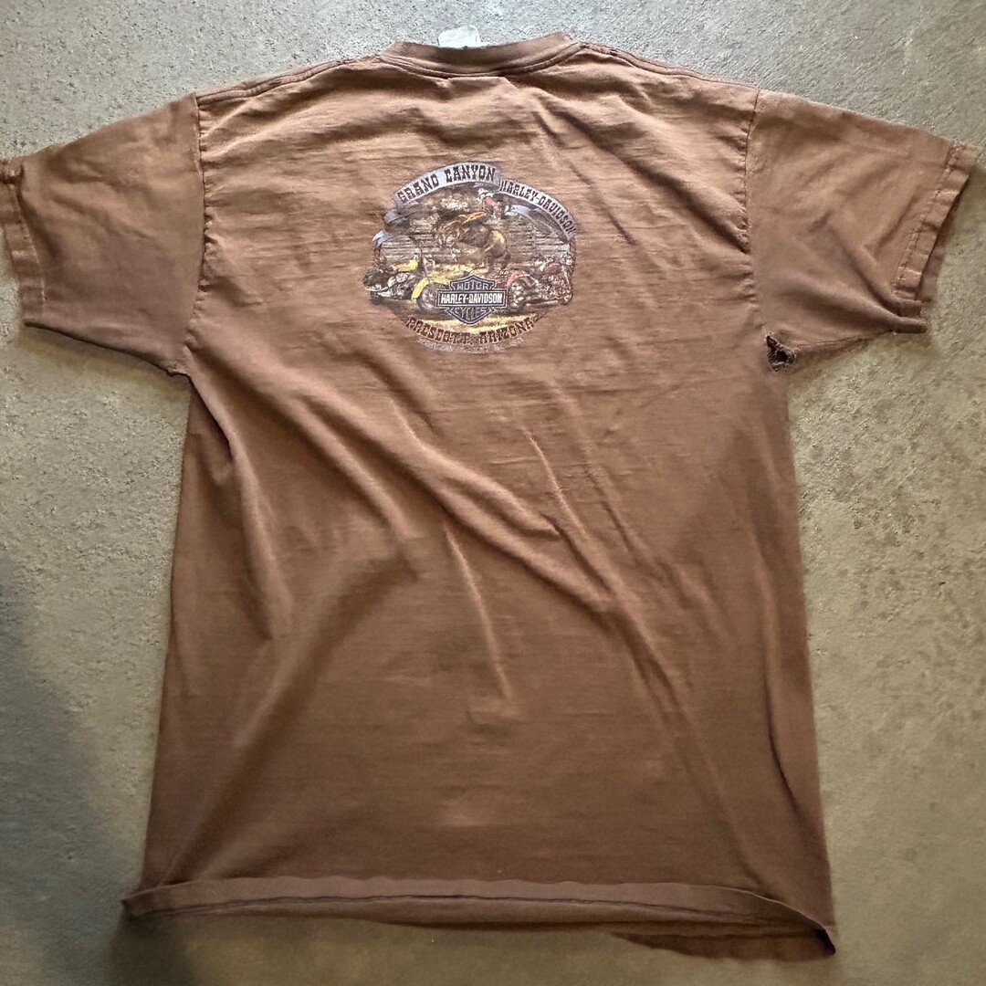 ALTRA T shirt vintage Harley Davidson Prescott Arizona distress viene fornita come da foto
