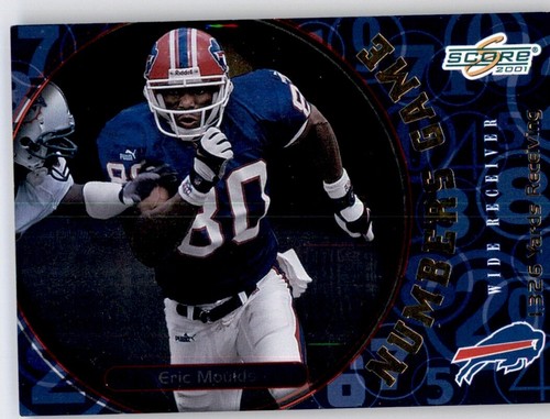 Juego de números de puntuación 2001 Eric Moulds #d/1326 refractor facturas paralelas #19 - Imagen 1 de 2