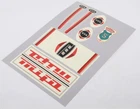 MIFA decals sticker decor red 7 pieces set 60s/70s GDR folding bike sticker