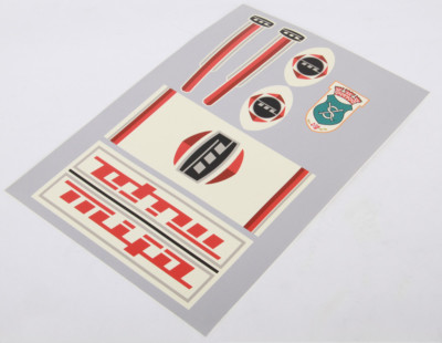 MIFA decals sticker decor red 7 pieces set 60s/70s GDR folding bike sticker