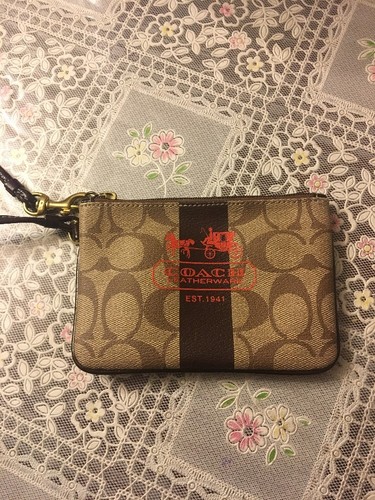 light brown coach wallet