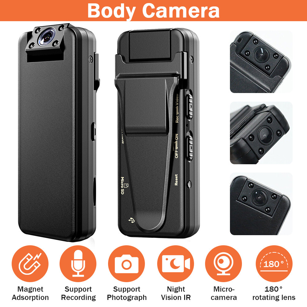 Body Cam HD 1080P, Mini Kamera Con Audio E Video Per Corpo - Foto 9