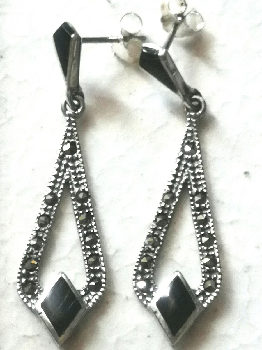 Orecchini In Argento Sterling 925 Fatti A Mano Con Pietra