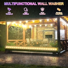 24LED Waterproof IP65 Wall Wash Light DMX RGB Color Mixing Stage Lighting Party