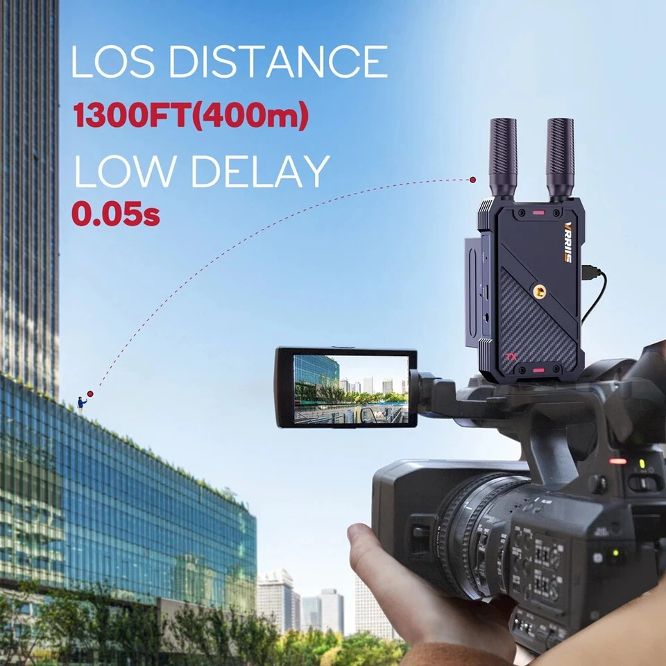 1300ft Wireless WiFi Video Transmission Transmitter Receiver Dual HDMI Extender - Image 4 of 4