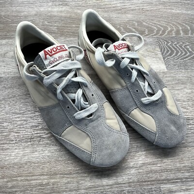 Avovet Cycling Bicyling Touring Model 20 Racing Suede Shoes Sz 5.5 1980s Vtg