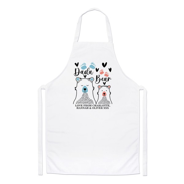 Personalisierte Dada BäRen KochschüRze FüR Papa Vatertag Opa Geburtstag Kochen-image