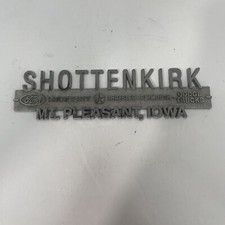 Dealer Emblem Nameplate Shottenkirk Ford Mercury Chrysler Plymouth Dodge Trucks Dealer Emblem Nameplate Shottenkirk Ford Mercury Chrysler Plymouth Dodge Trucks