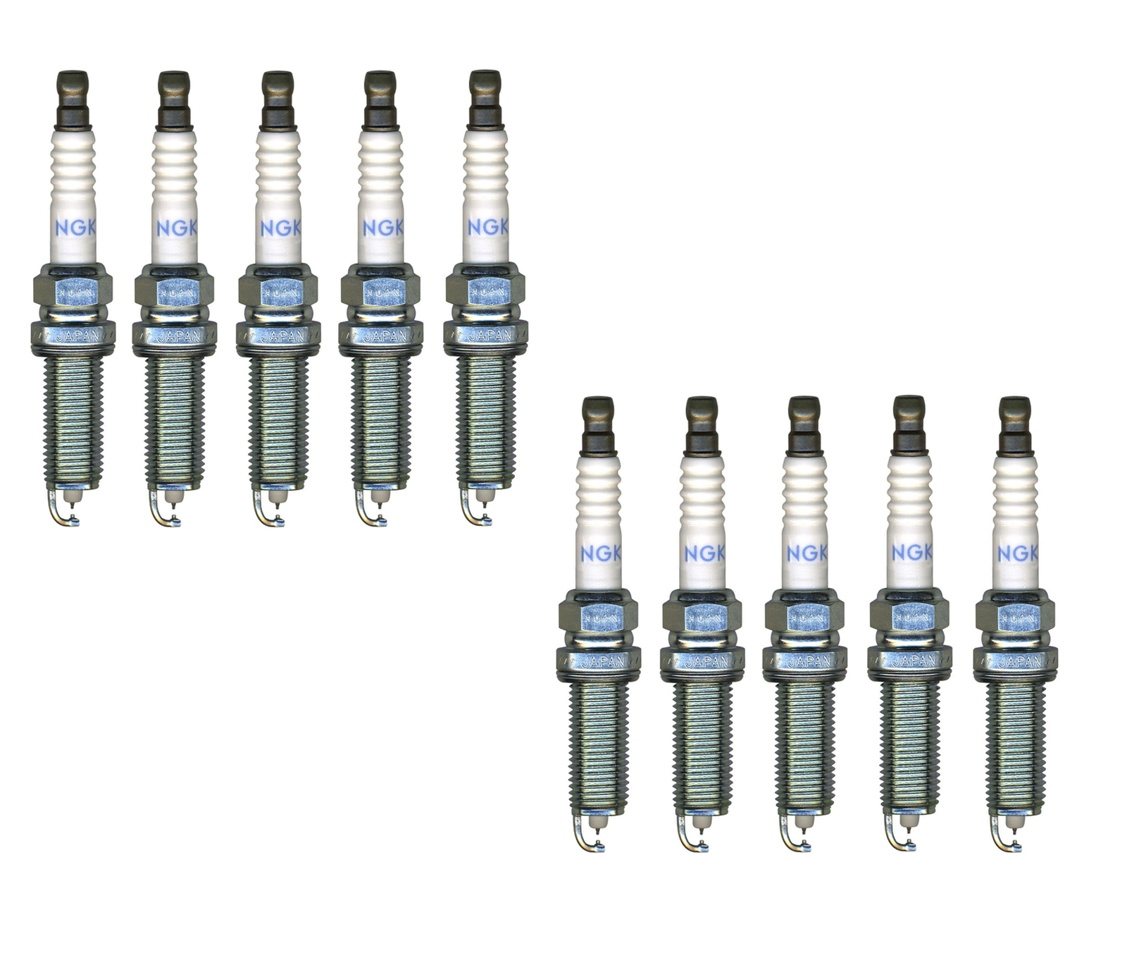 NGK Set of 10 Laser Iridium High Ignitability Spark Plugs 0.044 For Chevy Nissan