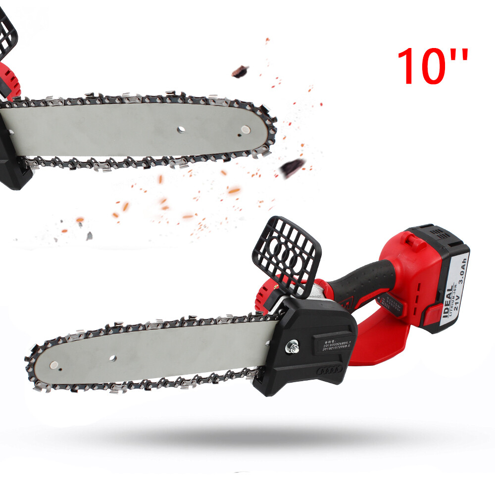 10 inch Electric ChainSaw Cordless Handheld Portable Chain Saw Battery Chainsaw